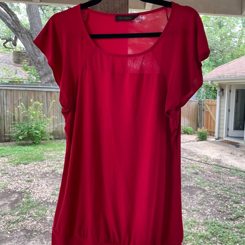 Red The Limited blouse, size L